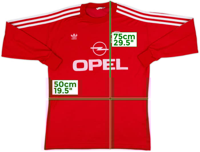 1989-91 Bayern Munich Home L/S Shirt - 8/10 - (L)