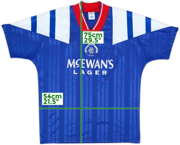 1992-94 Rangers Home Shirt - 7/10 - (M)