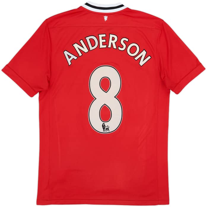 2011-12 Manchester United Home Shirt Anderson #8 - 6/10 - (M)