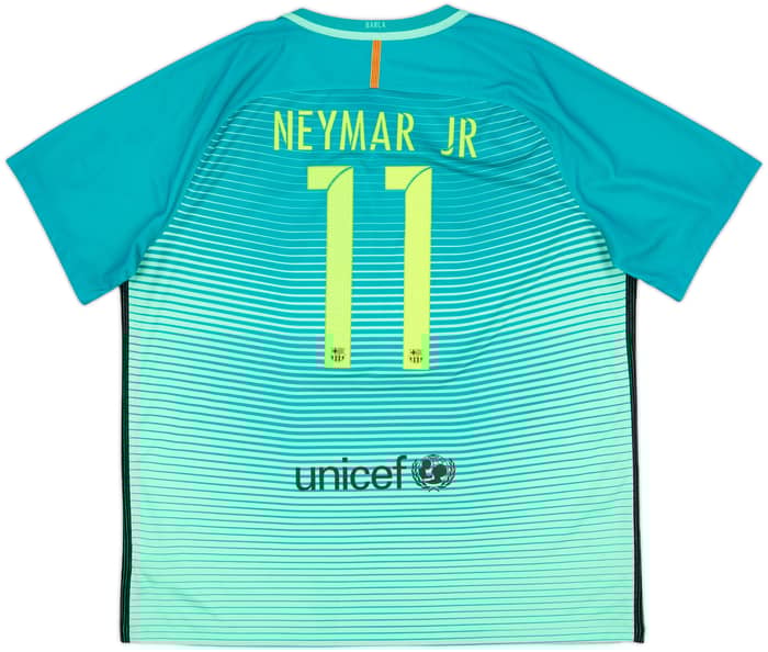 2016-17 Barcelona Third Shirt Neymar Jr #11 - 9/10 - (XXL)