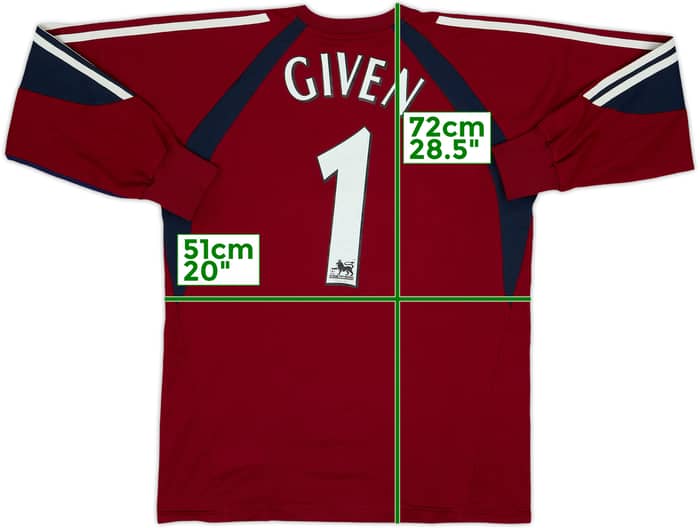 2003-04 Newcastle GK Shirt Given #1 - 7/10 - (XL.Boys)