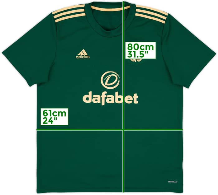 2021-22 Celtic Away Shirt #5 - 8/10 - (XL)