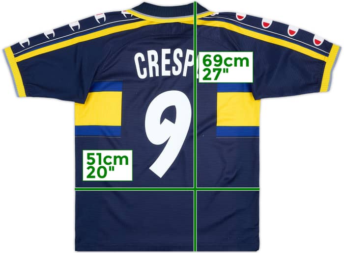 1999-00 Parma Third Shirt Crespo #9 - 8/10 - (M)