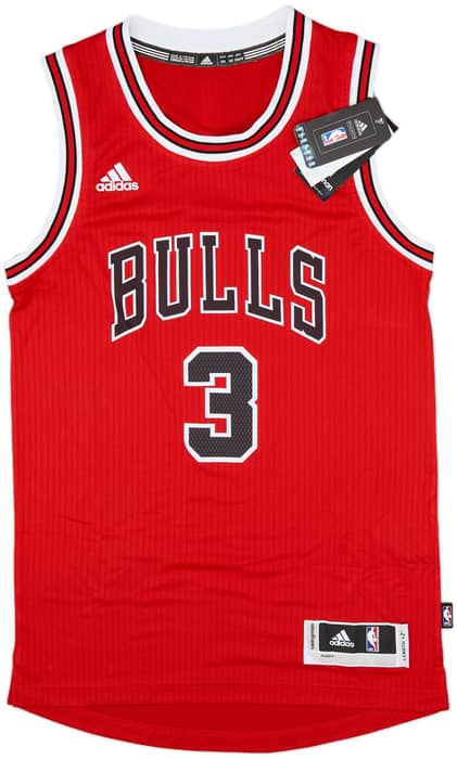 2016-17 Chicago Bulls Wade #3 adidas Swingman Away Jersey (XS)