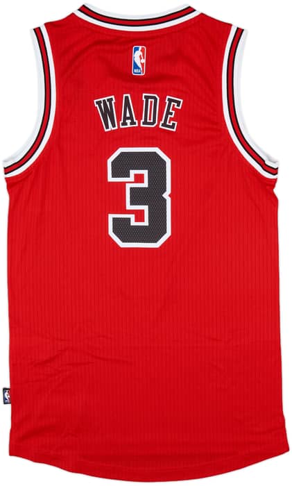 2016-17 Chicago Bulls Wade #3 adidas Swingman Away Jersey (XS)