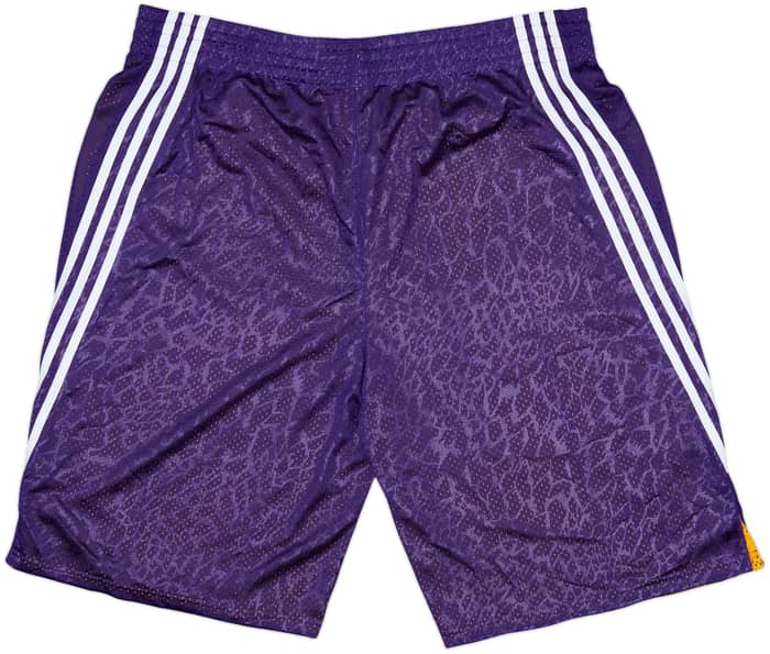 2013-14 LA Lakers adidas Reversible Training Shorts (XXL)