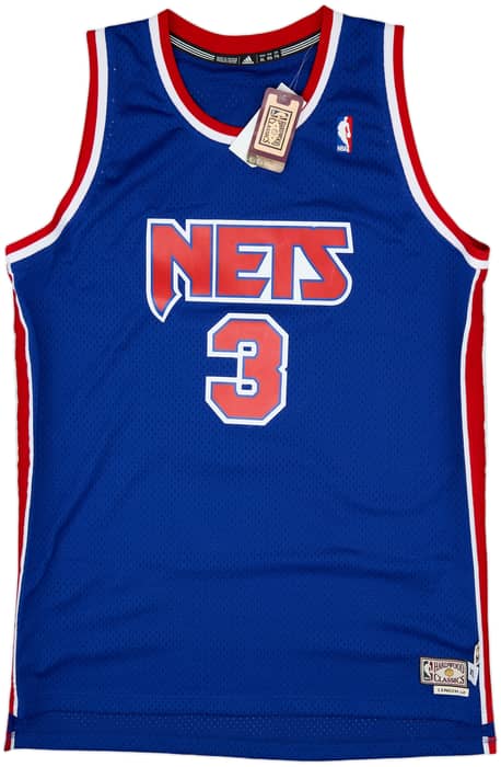 1991-92 New Jersey Nets Petrovic #3 adidas Hardwood Classics Swingman Away Jersey (XL)