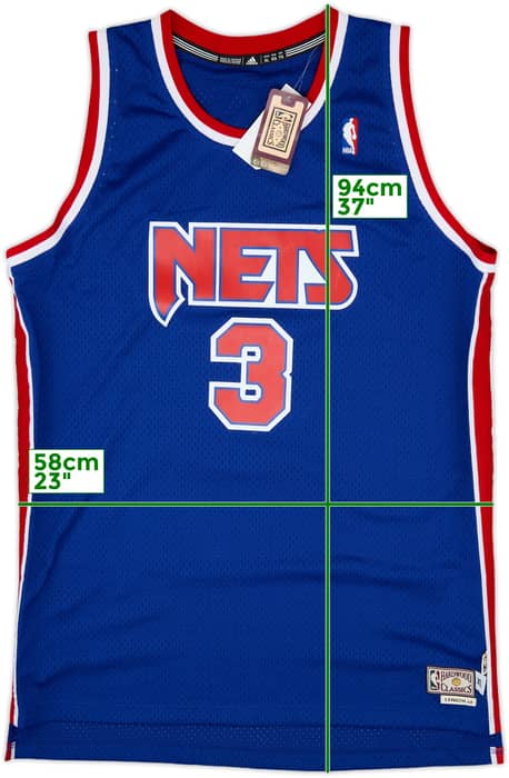 1991-92 New Jersey Nets Petrovic #3 adidas Hardwood Classics Swingman Away Jersey (XL)