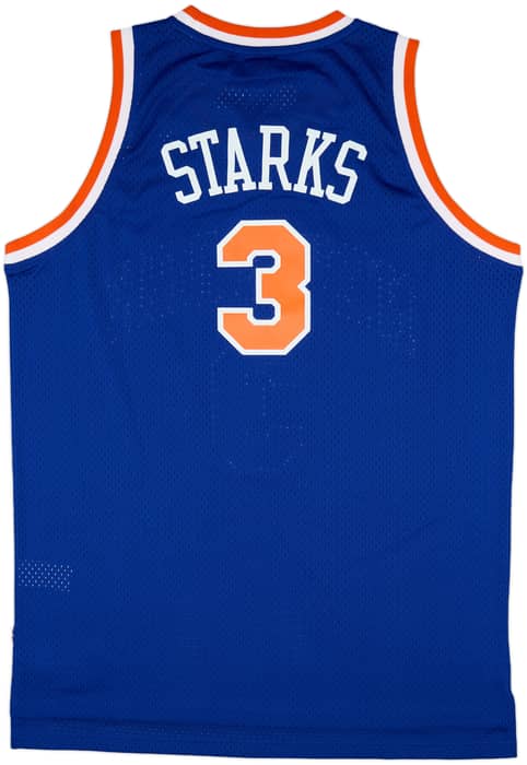 1990-91 New York Knicks Starks #3 adidas Hardwood Classics Swingman Away Jersey (XL)