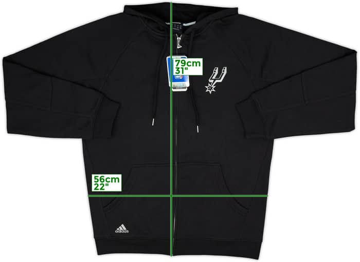 2008-09 San Antonio Spurs adidas Hooded Sweat Top (L)