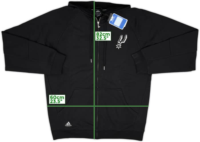2008-09 San Antonio Spurs adidas Hooded Sweat Top (XL)