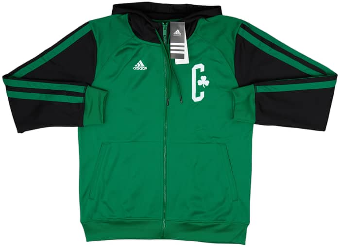 2013-14 Boston Celtics adidas Full Zip Hooded Sweat Top (M)