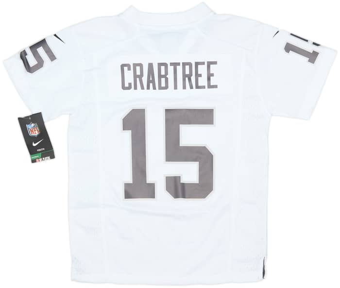 2015-17 Oakland Raiders Crabtree #15 Nike Game Away Jersey (S.Boys)