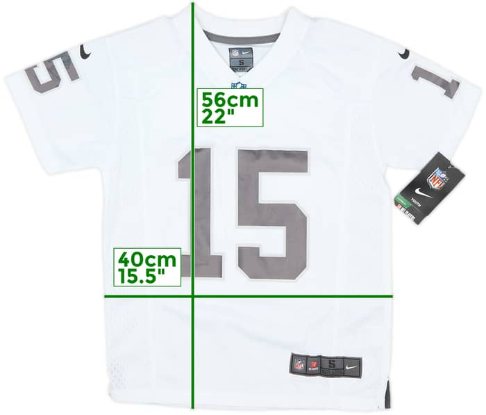 2015-17 Oakland Raiders Crabtree #15 Nike Game Away Jersey (S.Boys)