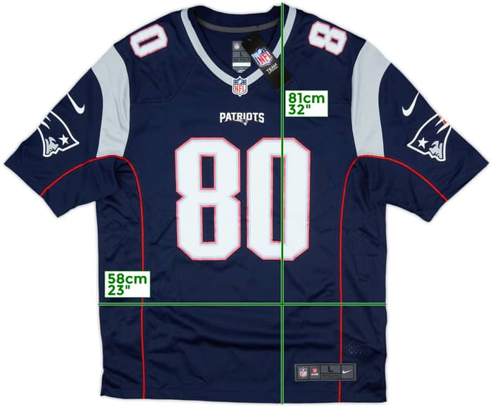 2013-17 New England Patriots Amendola #80 Nike Game Home Jersey (L)