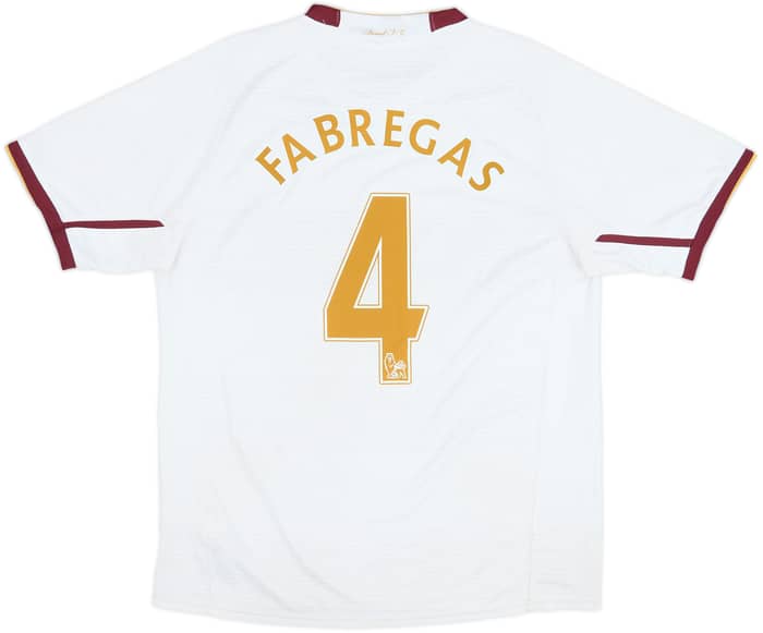 2007-08 Arsenal Away Shirt Fabregas #4 - 6/10 - (M)