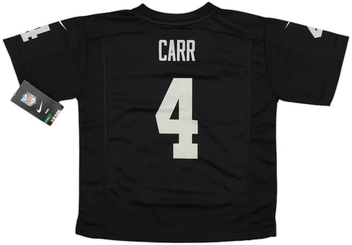 2014-19 Oakland Raiders Carr #4 Nike Game Home Jersey (S.Boys)