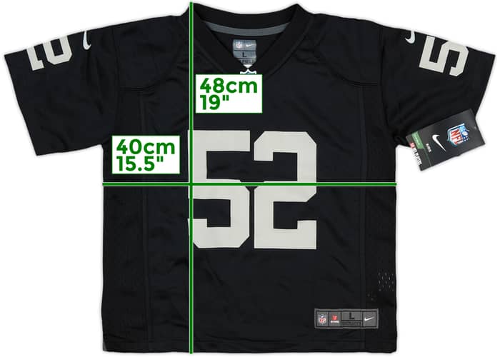 2014-17 Oakland Raiders Mack #52 Nike Game Home Jersey (S.Boys)