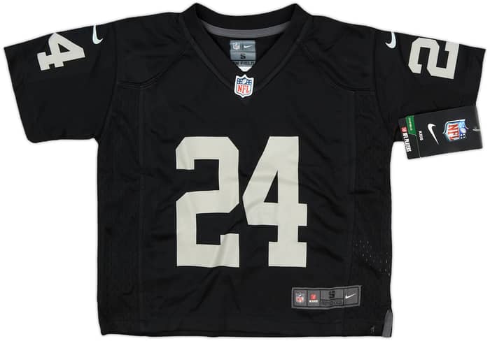 2017-18 Oakland Raiders Lynch #24 Nike Game Home Jersey (4-5 Years)