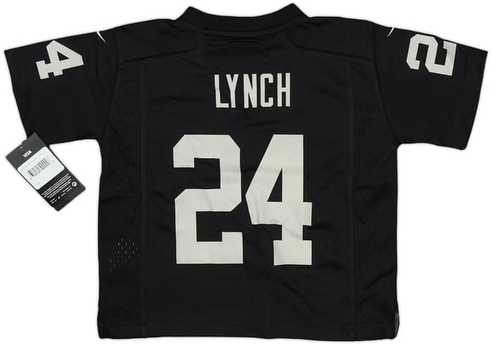 2017-18 Oakland Raiders Lynch #24 Nike Game Home Jersey (4-5 Years)
