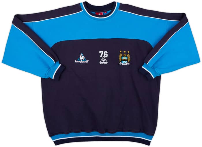 1999-00 Manchester City Le Coq Sportif Player Issue Sweat Top #76 - 7/10 - (L)