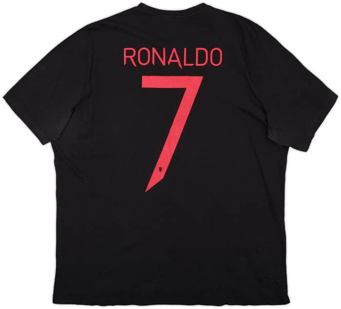 2021-22 Manchester United adidas Cotton Tee Ronaldo #7 - 9/10 - (XXL)