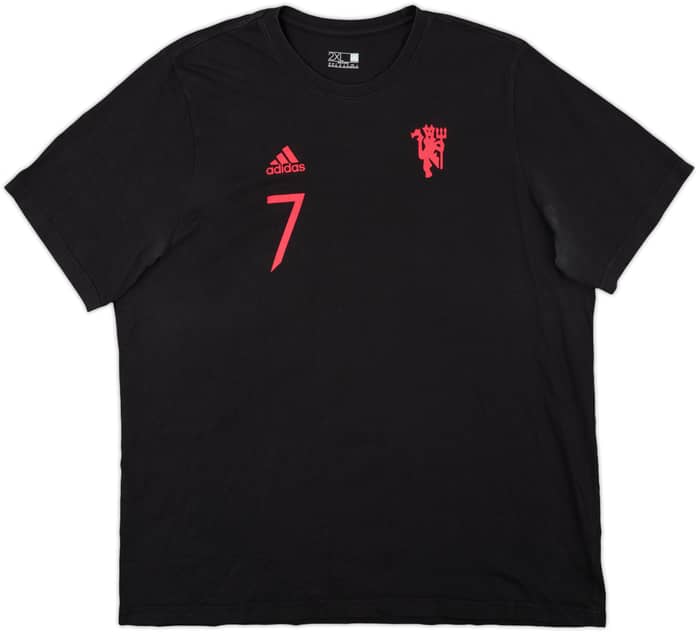 2021-22 Manchester United adidas Cotton Tee Ronaldo #7 - 9/10 - (XXL)