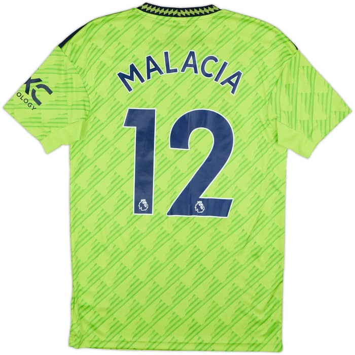 2022-23 Manchester United Third Shirt Malacia #12 - 8/10 - (S)