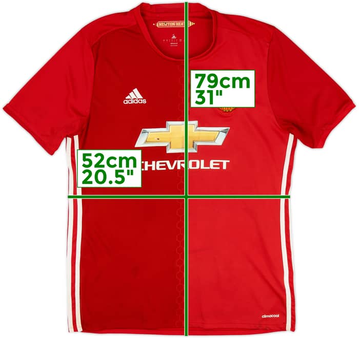 2016-17 Manchester United Home Shirt - 5/10 - (L)