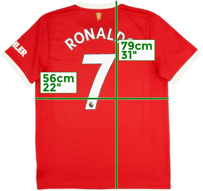 2021-22 Manchester United Home Shirt Ronaldo #7 - 6/10 - (L)