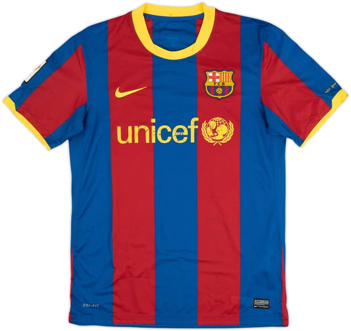 2010-11 Barcelona Home Shirt - 4/10 - (M)