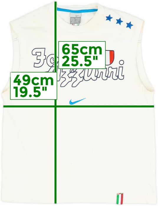 2004-06 Italy Nike Cotton Vest - 5/10 - (M)