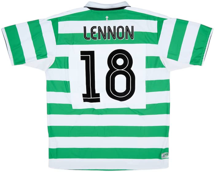 2004-05 Celtic Home Shirt Lennon #18 - 8/10 - (XL)