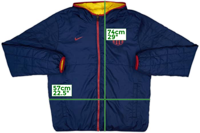 2012-13 Barcelona Nike Reversible Padded Bench Coat - 8/10 - (XL)