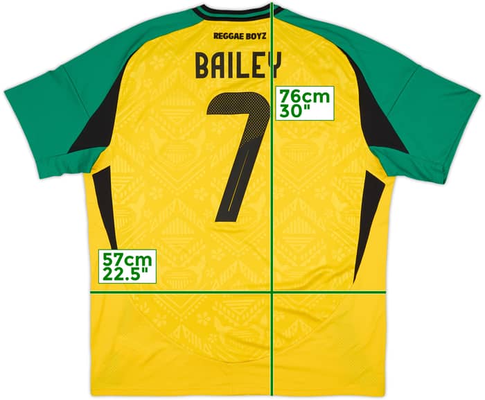 2024-25 Jamaica Home Shirt Bailey #7 (XL)