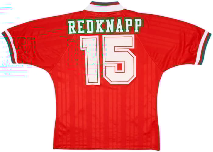 1993-95 Liverpool Home Shirt Redknapp #15 - 8/10 - (L)