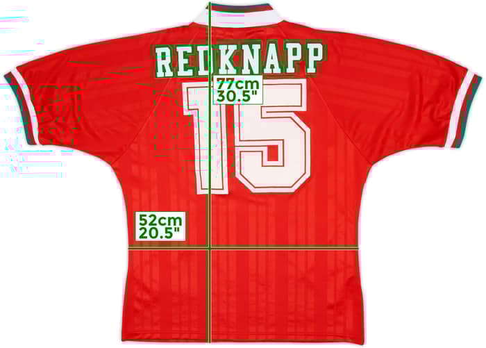 1993-95 Liverpool Home Shirt Redknapp #15 - 8/10 - (L)