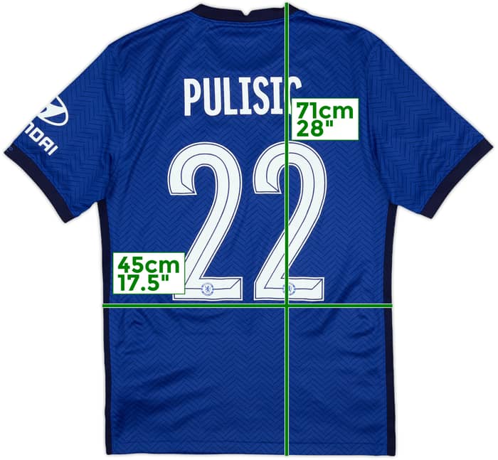 2020-21 Chelsea Home Shirt Pulisic #22 - 10/10 - (S)