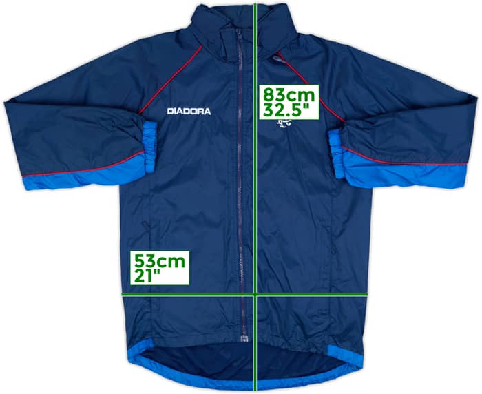 2003-05 Rangers Diadora Hooded Rain Jacket - 6/10 - (S)