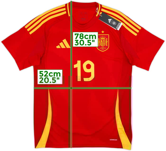 2024-25 Spain Home Shirt Lamine Yamal #19 (M)
