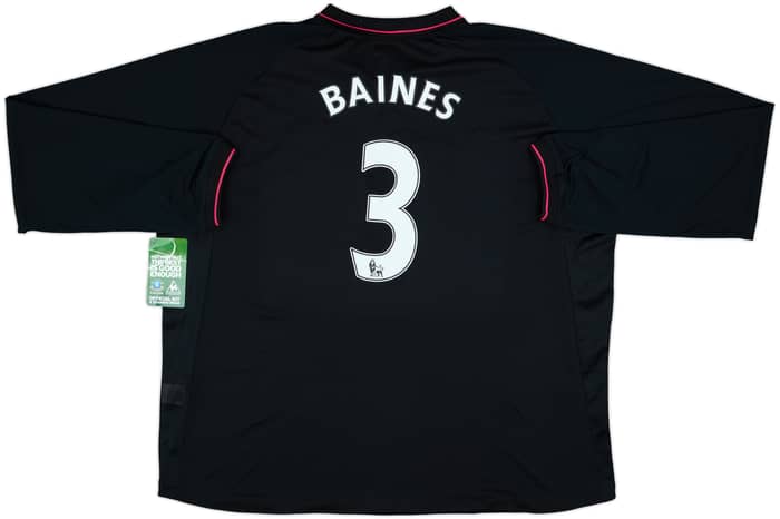 2009-10 Everton Away L/S Shirt Baines #3 (3XL)