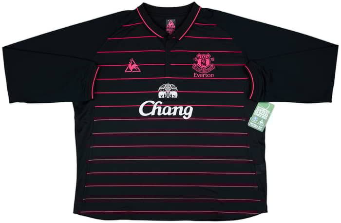 2009-10 Everton Away L/S Shirt Baines #3 (3XL)