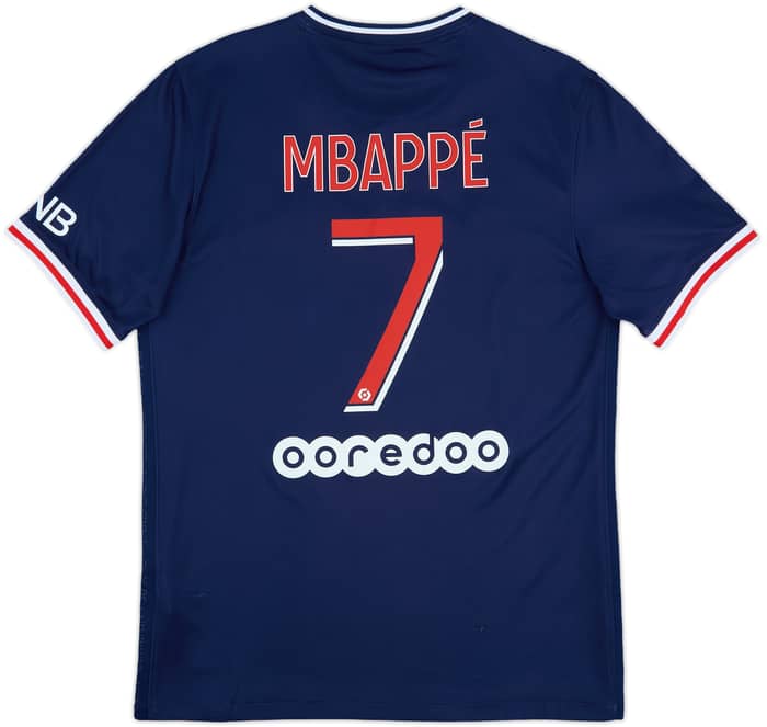 2020-21 Paris Saint-Germain Home Shirt Mbappe #7 - 8/10 - (M)