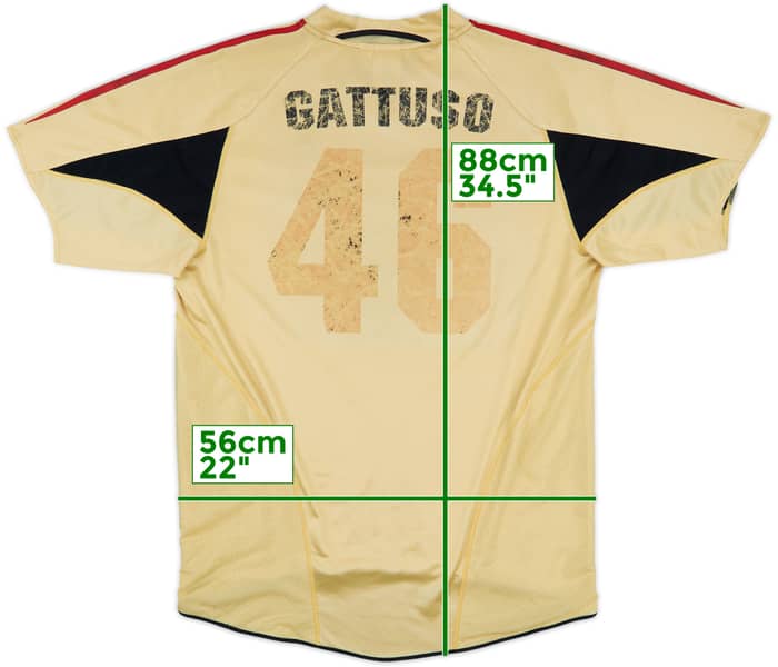 2004-05 AC Milan Third Shirt Gattuso #46 - 4/10 - (L)
