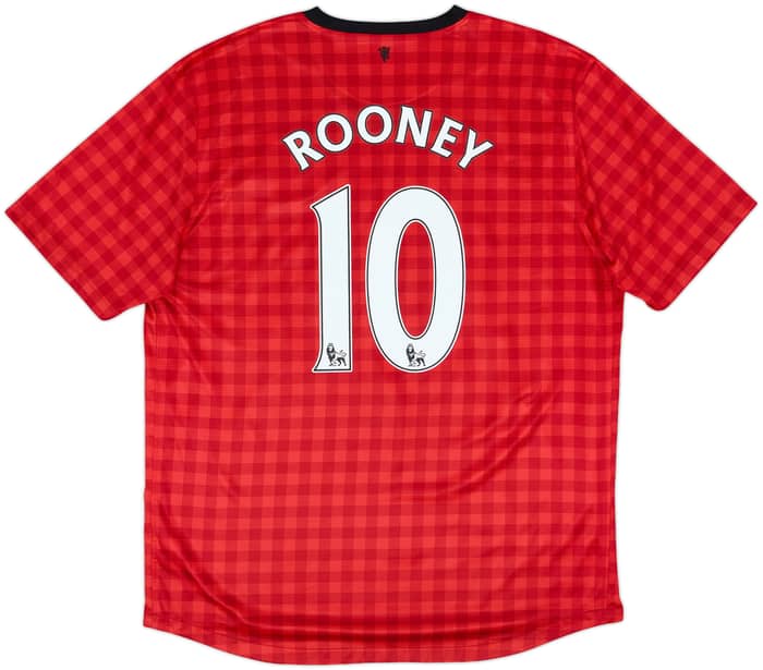2012-13 Manchester United Home Shirt Rooney #10 - 6/10 - (XL)