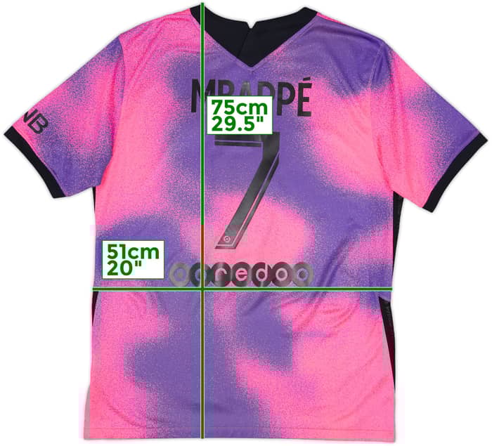 2020-21 Paris Saint-Germain Fourth Shirt Mbappe #7 - 9/10 - (M)