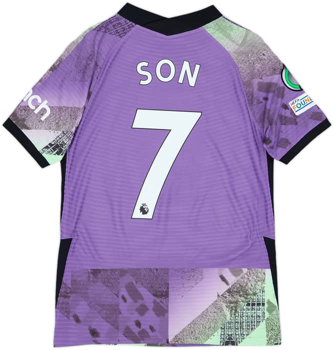 2021-22 Tottenham Authentic Third Shirt Son #7 - 10/10 - (S)