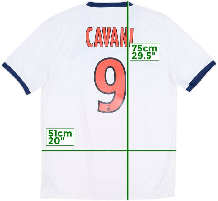 2013-14 Paris Saint-Germain Away Shirt Cavani #9 - 7/10 - (M)