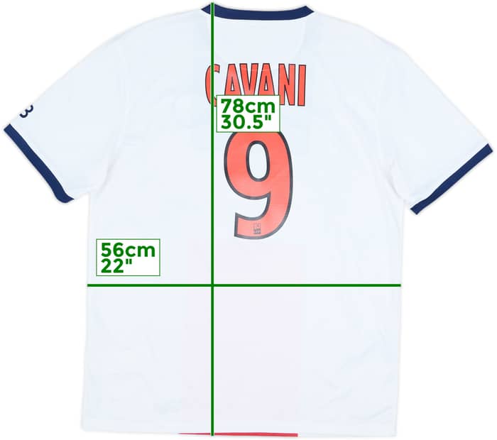 2013-14 Paris Saint-Germain Away Shirt Cavani #9 - 9/10 - (L)