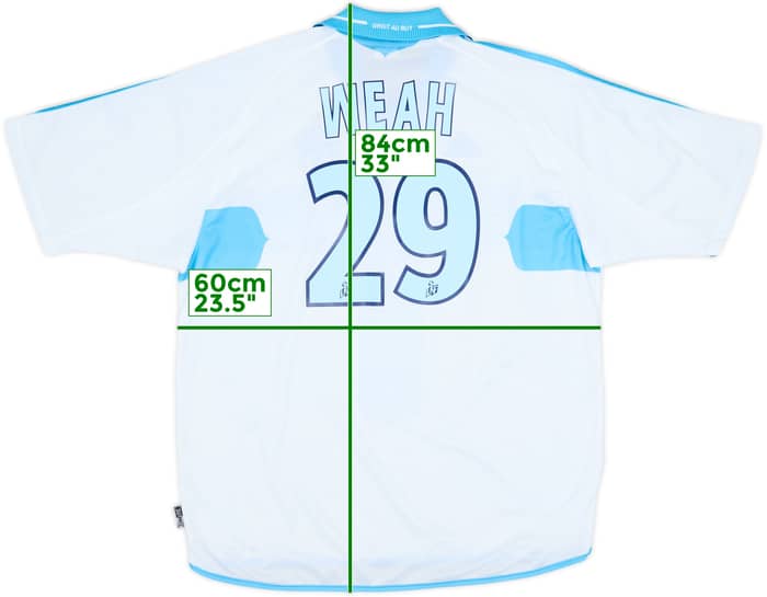 2000-01 Olympique Marseille Home Shirt Weah #29 - 9/10 - (XL)